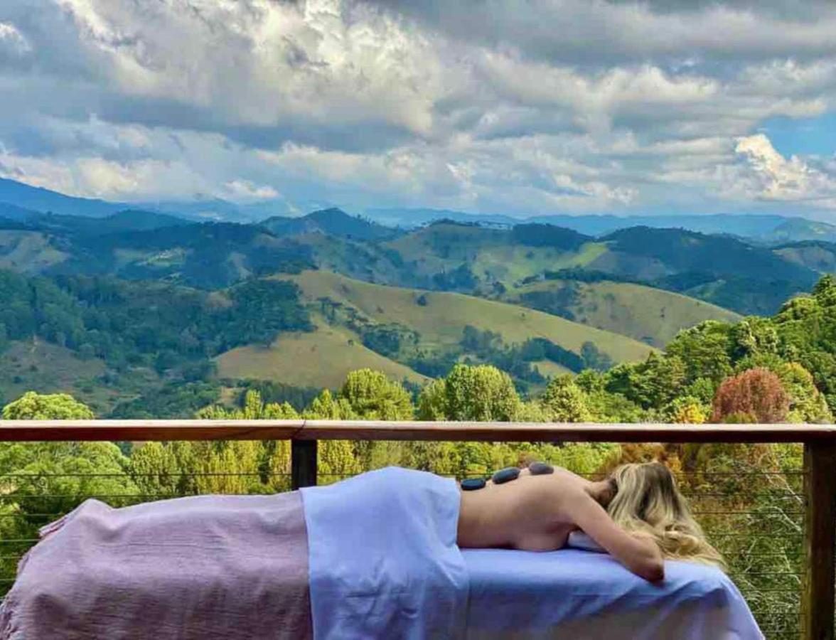 Campos do JordãoCasa De Vidro Com Vista Mantiqueira - Com Cafe E Staff别墅 外观 照片