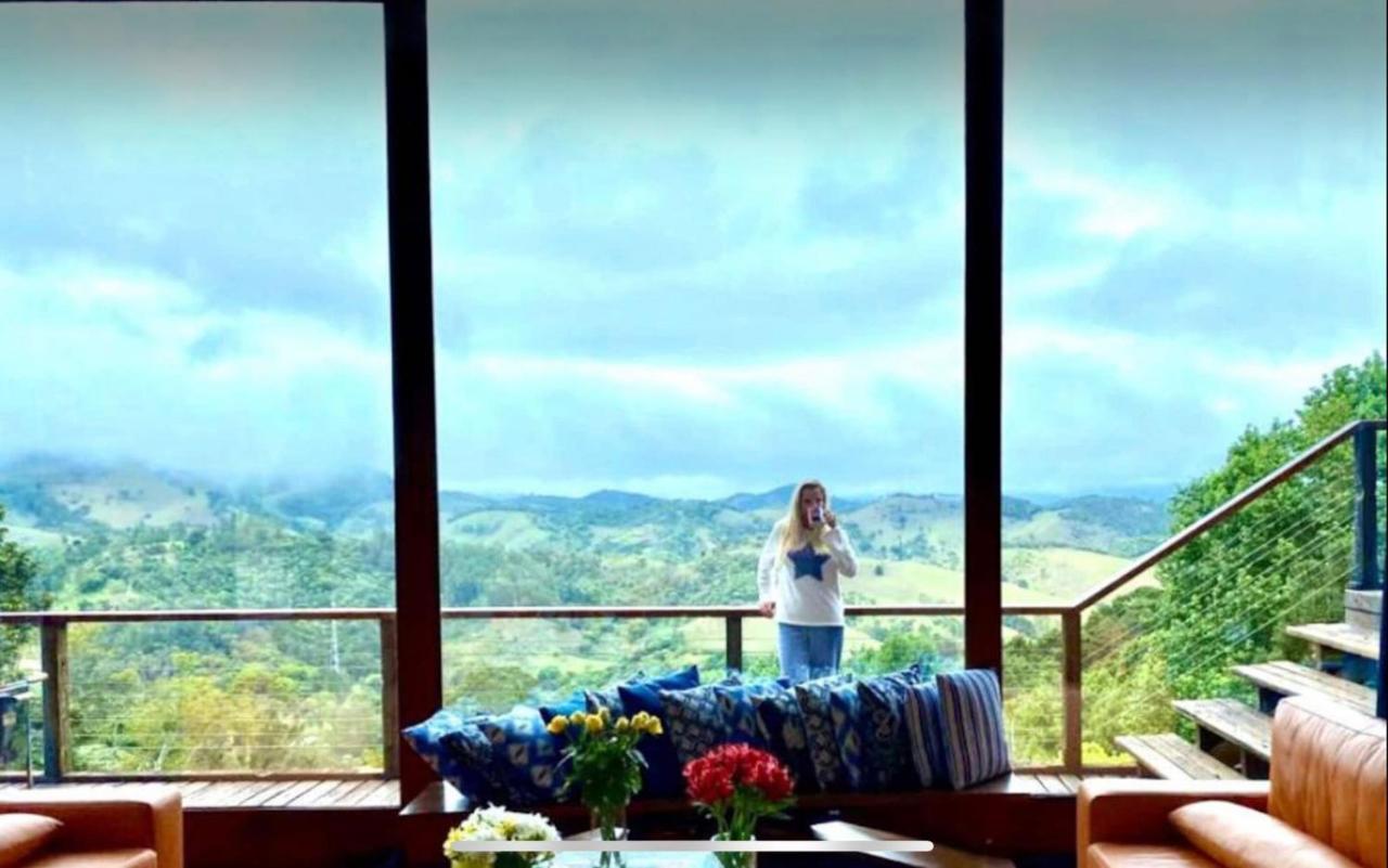 Campos do JordãoCasa De Vidro Com Vista Mantiqueira - Com Cafe E Staff别墅 外观 照片