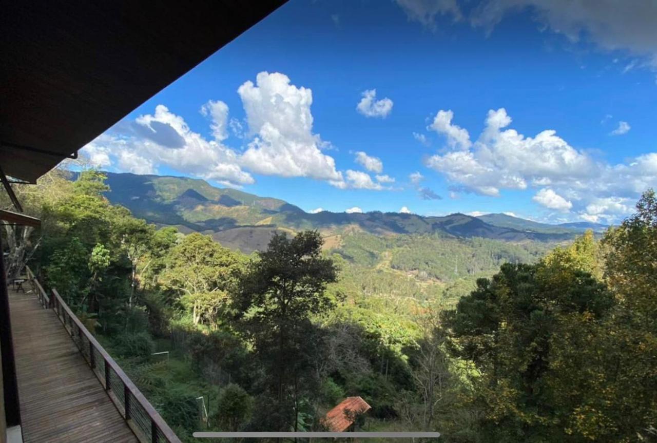 Campos do JordãoCasa De Vidro Com Vista Mantiqueira - Com Cafe E Staff别墅 外观 照片